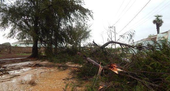 Tormenta local severa en Gibara
