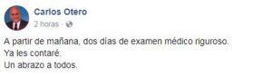 Carlos Otero anuncia
