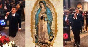 Eduardo Antonio le cantó a la Virgen de Guadalupe