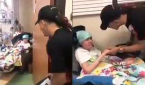 Ozuna sorprende a una niña