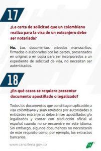 visas para Colombia