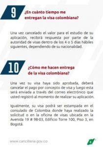 visas para Colombia
