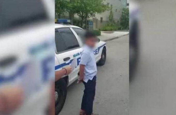 Policía esposó a un niño de 7 años
