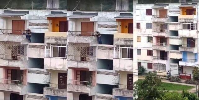 cae de un quinto piso