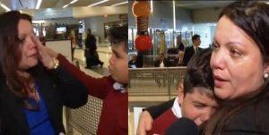 reencuentro de una madre cubana con su hijo