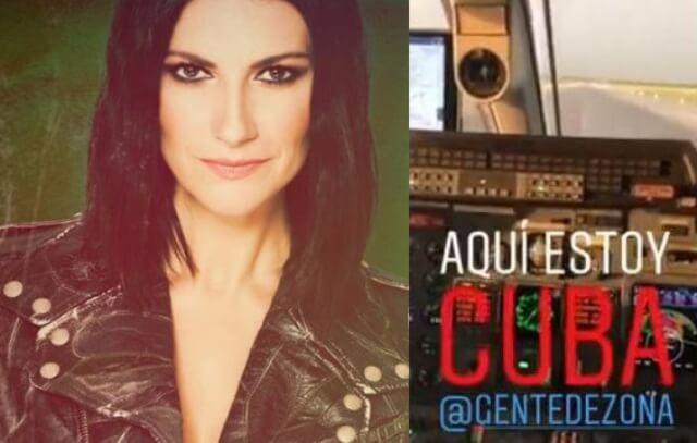 Laura Pausini aterriza en Cuba