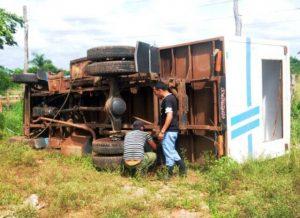 accidente masivo en Sierra de Cubitas
