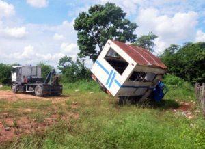 accidente masivo en Sierra de Cubitas