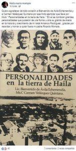 Haila reconoce a Fidel y el Che