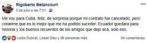 misión cubana en Ecuador