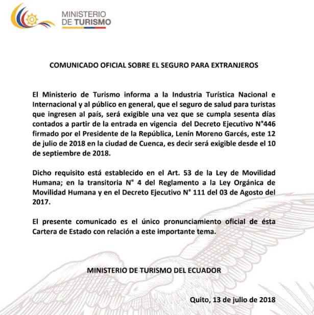 ingresar a Ecuador
