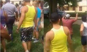 Vecinos de un barrio en Cuba