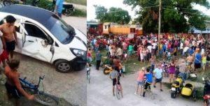 lo arrastra unas cuadras