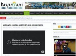 video del expelotero Víctor Mesa