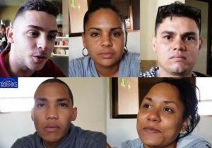 cinco jóvenes cubanos que van rumbo a Estados Unidos