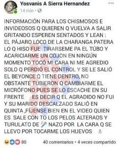 agresor en el Cubatonazo