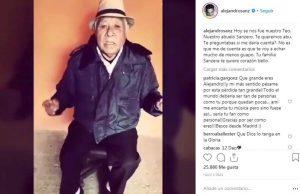 Alejandro Sanz a su abuelo Teo