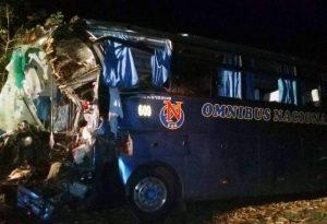 Choque mortal de una Yutong