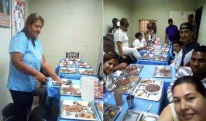 cena navideña de los colaboradores cubanos
