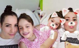 Mailen y su sobrinita Arlin