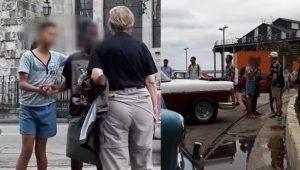 niños cubanos piden dinero a los turistas