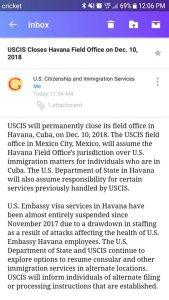 oficina de USCIS en la Habana