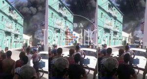 incendio en Centro Habana