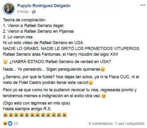 Rafael Serrano de regreso a La Habana