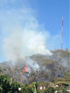 Incendio en la Loma de la Cruz