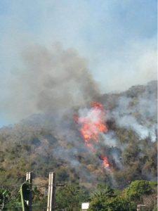 Incendio en la Loma de la Cruz