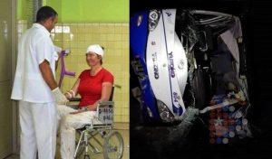 bus Viazul accidentado