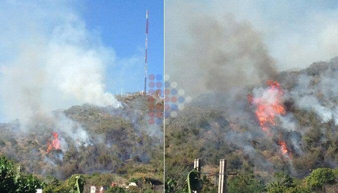 Incendio en la Loma de la Cruz