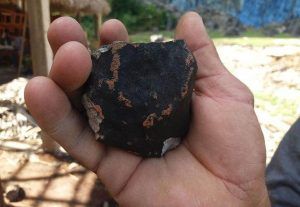 Fragmentos del meteorito