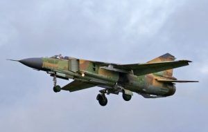 Aeronave militar se incendió