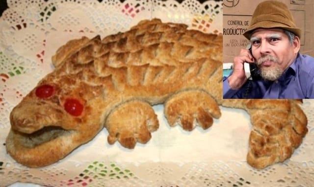 pan en forma de cocodrilo
