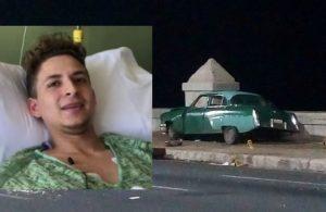 víctima del accidente en el malecón habanero