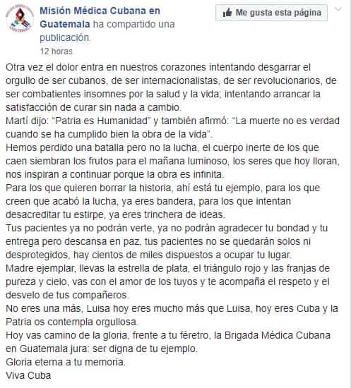 Muere en Guatemala