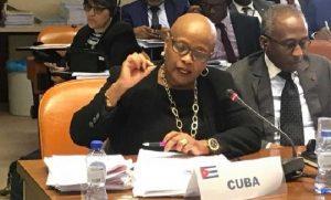 embajadora cubana en la Unión Europea