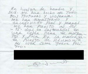 Manuscrito de José Daniel Ferrer