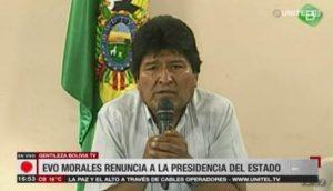 Evo Morales renuncia