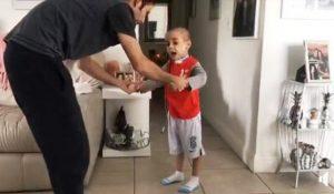 Niño cubano operado de un tumor cerebral
