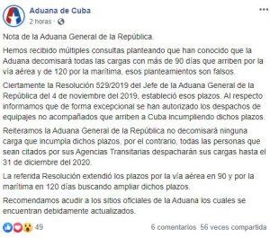 cargas no acompañadas