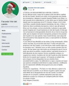 Andy Vázquez rompe el silencio