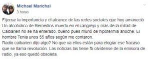 murió de frío