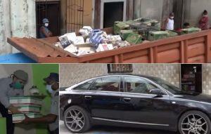 Un millón de pesos y dos autos confiscados