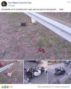 fatal accidente en el Wajay