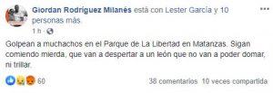 jóvenes en Matanzas