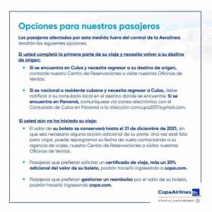 información de Copa Airlines