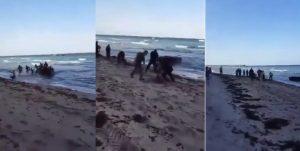balseros cubanos pisan tierras de libertad