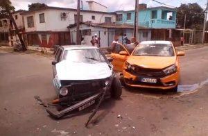 aparatoso accidente en La Habana